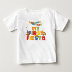 First Fiesta Boy Birthday Tshirt