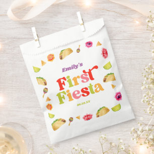 First Fiesta Taco 1st Birthday Party Favour Bags