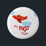 First Flight 6 Cm Round Badge<br><div class="desc">Celebrate your child's first flight experience.</div>