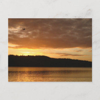 First flight at Sunrise over Lake Washington Postcard