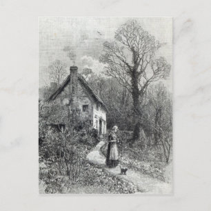 First Flowers, from 'Leisure Hour', 1888 Postcard