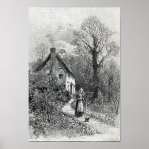 First Flowers, from 'Leisure Hour', 1888 Poster