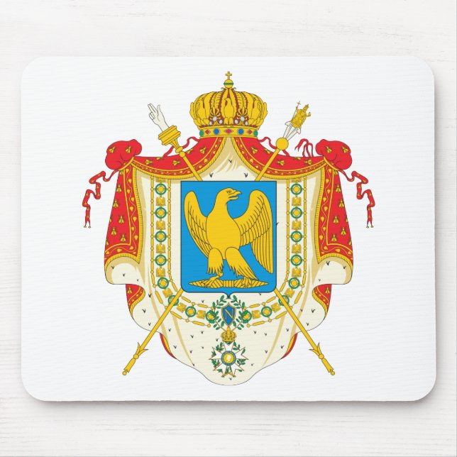 First French Empire Coat of Arms (1804) Mouse Mat (Front)