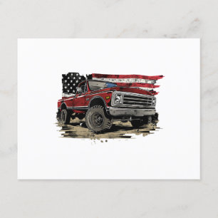 First gen pickup truck old truck vintage truck enclosure card