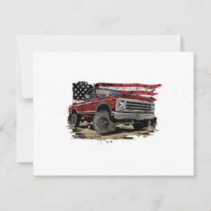 First gen pickup truck old truck vintage truck thank you card