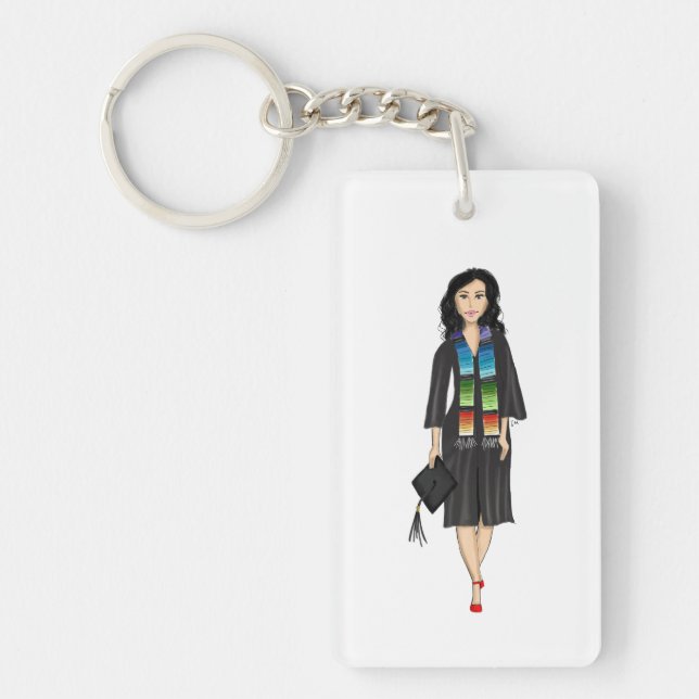 First-generation Latina Graduate Keychain (Front)
