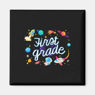 First Grade Astronaut Planets Space Back To School Magnet
