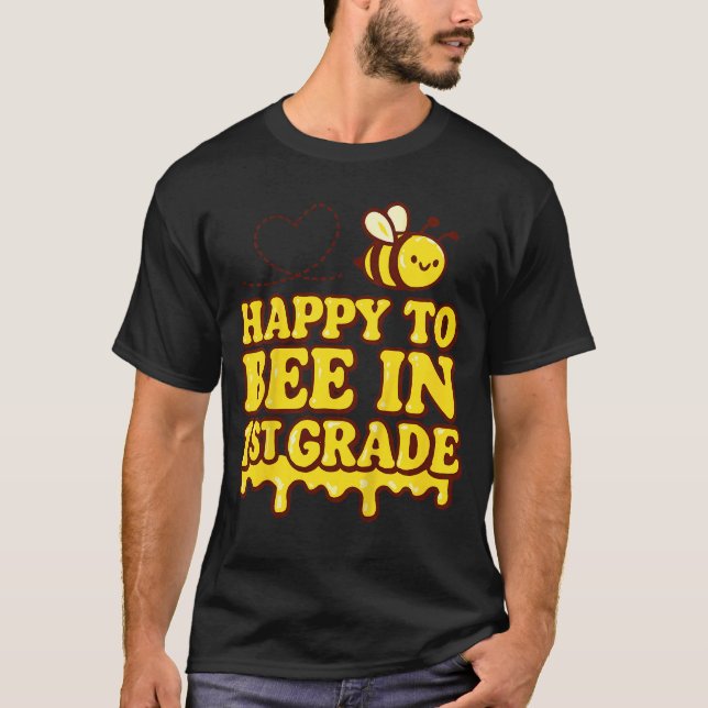 First Grade Back to School 1st Grade Bee Shirt Kid (Front)