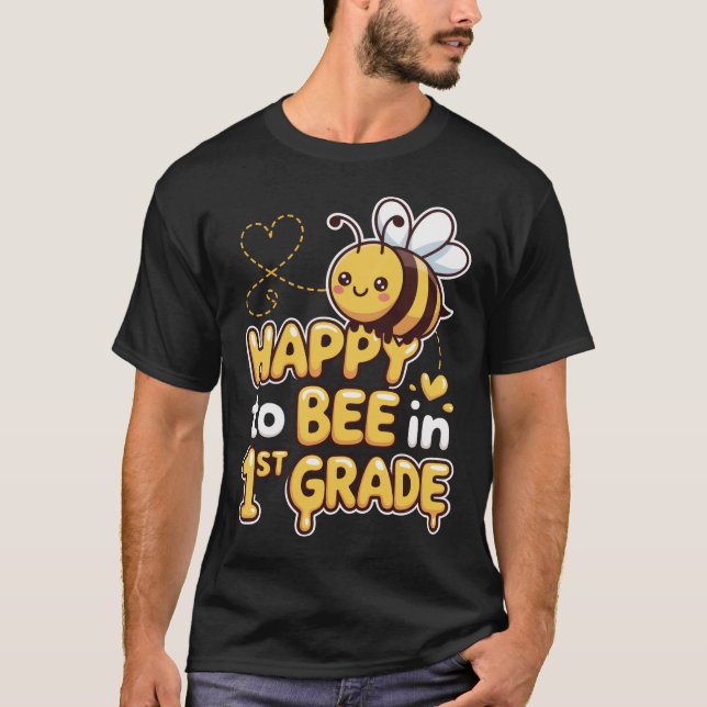 First Grade Back To School 1St Grade Bee T-Shirt (Front)