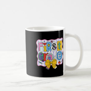 First Grade Back To School Cute Letters Coffee Mug