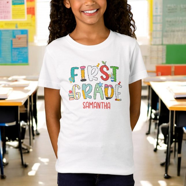 First Grade Back to School Personalised T-Shirt (Creator Uploaded)