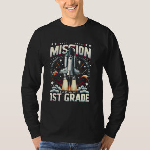 First Grade Back to School Rocket Blast Off T-Shirt