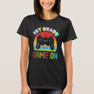First Grade Back To School Video Gamer Game On 1st T-Shirt