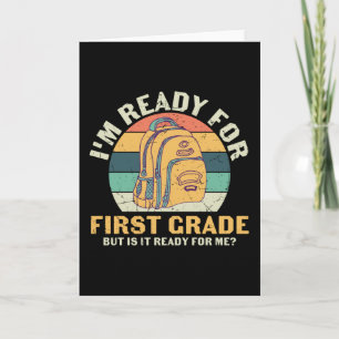 First Grade Backpack First Day of School Kids Gift Card