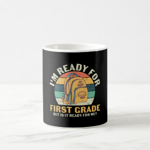 First Grade Backpack First Day of School Kids Gift Coffee Mug