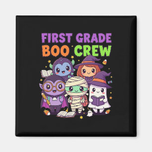 First Grade Boo Crew Cute Halloween Clroom Design Magnet