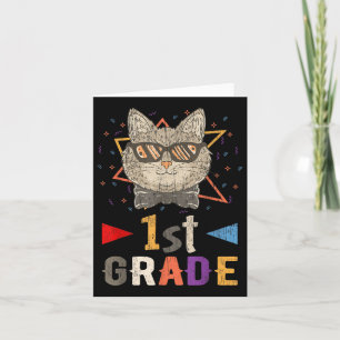 First Grade Boys Girls 1st Grade Back To School Ca Card