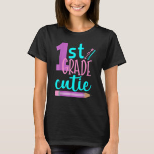 First Grade Cutie 1st Grade Back To School Cute Gi T-Shirt