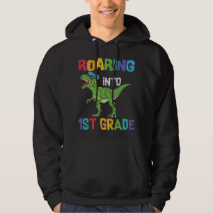 First Grade Dino Lover First Day School Kids Gift Hoodie