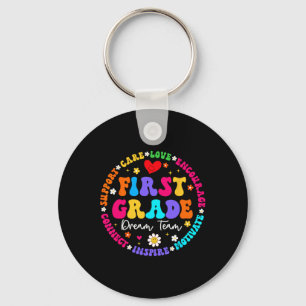 First Grade Dream Team Back To School Teacher Love Key Ring
