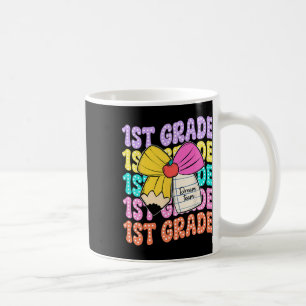 First Grade Dream Team Pencil Bow Back To School 1 Coffee Mug
