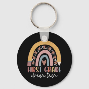 First Grade Dream Team Teacher Kids Back To School Key Ring