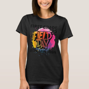 First Grade Field Day 2022 Let The Games Begin Kid T-Shirt