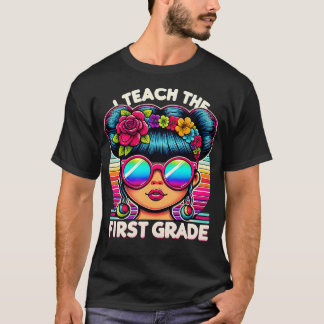 First Grade First Day Girls Toddlers Kids Messy Bu T-Shirt