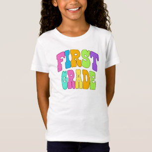 First Grade Flair: Bursting into Bright Beginnings T-Shirt