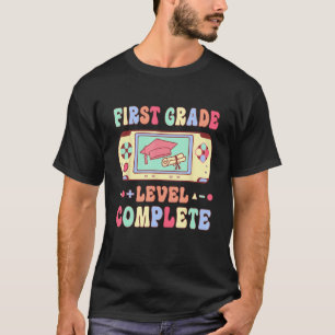 First Grade Level Complete Graduation Student Vide T-Shirt