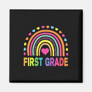 First Grade Rainbow Girls Boys Teacher Team 1st Gr Magnet