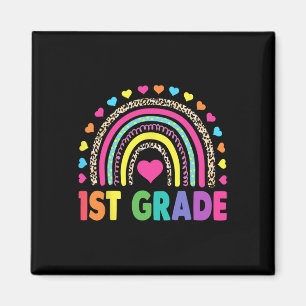 First Grade Rainbow Girls Boys Teacher Team 1st Gr Magnet