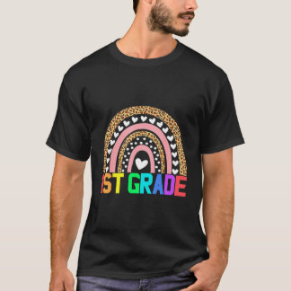 First Grade Rainbow Girls Boys Teacher Team 1St Gr T-Shirt