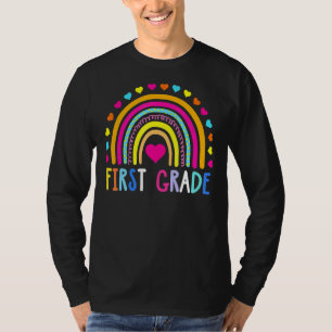 First Grade Rainbow Girls Boys Teacher Team 1st Gr T-Shirt