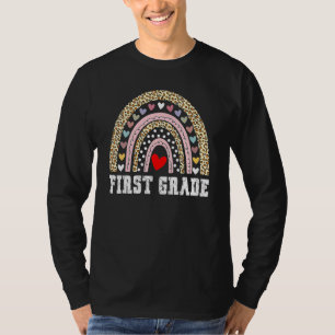 First Grade Rainbow Girls Boys Teacher Team 1st Gr T-Shirt