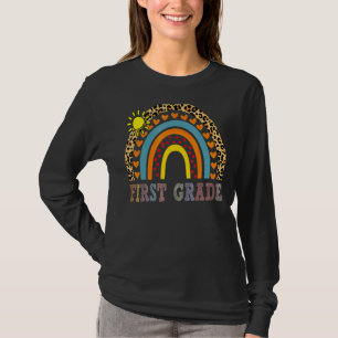 First Grade Rainbow Girls Boys Teacher Team 4th Gr T-Shirt