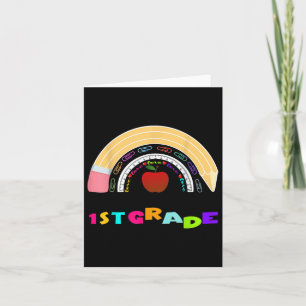 First Grade Rainbow Team 1st Grade First Day Back Card