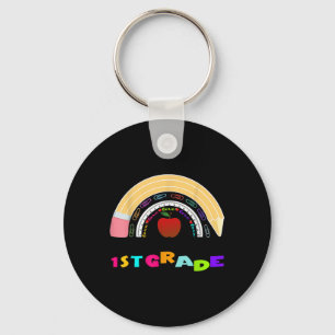 First Grade Rainbow Team 1st Grade First Day Back Key Ring