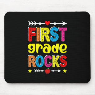 First Grade Rock Back To School Mouse Mat