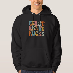 First Grade Rocks  Back To School Teachers Student Hoodie