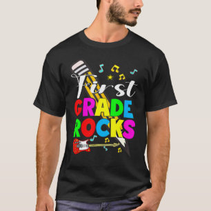 First Grade Rocks Happy First Day Back To School K T-Shirt
