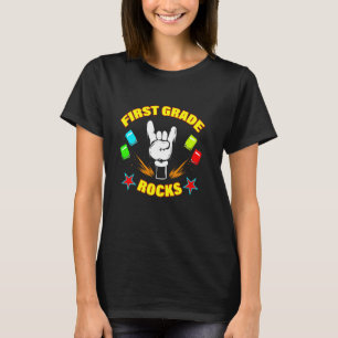 First Grade Rocks School Kids  For First Grader Ki T-Shirt
