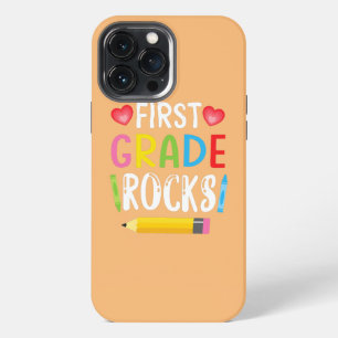 First Grade Rocks Student Teacher Welcome Back To iPhone 13 Pro Max Case