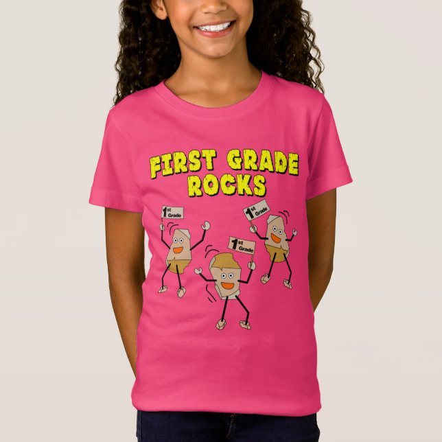  First Grade Rocks T-Shirt (Front)