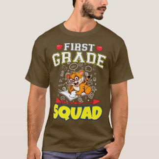 First Grade Squad Funny Elementary Primary School T-Shirt
