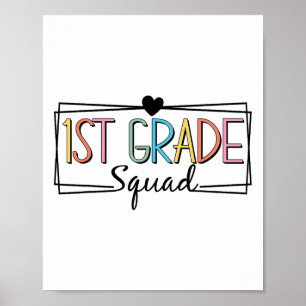 First Grade Squad Teachers Kids 1st Grade Ck To Sc Poster