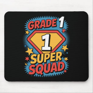 First Grade Superhero Squad 1st Year Kids Back To Mouse Mat