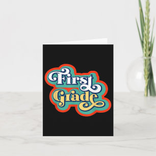 First Grade Teacher And Student Back To School Vib Card