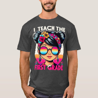 first grade teacher Day Girls Toddlers Kids Messy T-Shirt