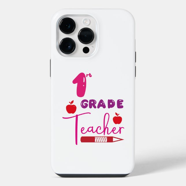 First Grade Teacher iPhone Case (Back)